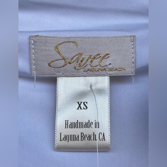 Savee Couture Laguna Beach watercolor dress size XS NWT - Picture 7 of 12